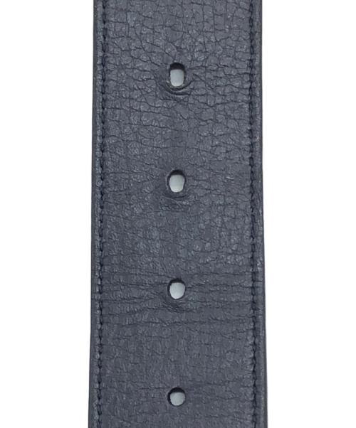 GUCCI（グッチ）GUCCI (グッチ) バイカラーGGバックルベルト ブラックの古着・服飾アイテム