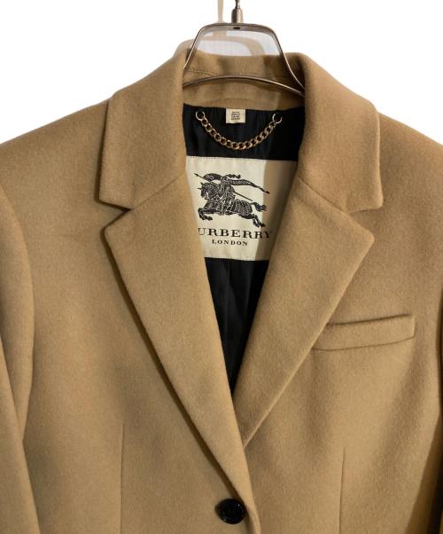 BURBERRY LONDON（バーバリーロンドン）BURBERRY LONDON (バーバリーロンドン) カシミヤ混チェスターコート ベージュ サイズ:UK14の古着・服飾アイテム