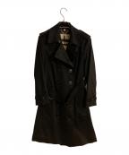 BURBERRY LONDONバーバリーロンドン）の古着「The Sandringham カシミヤ100％トレントコート」｜ブラック