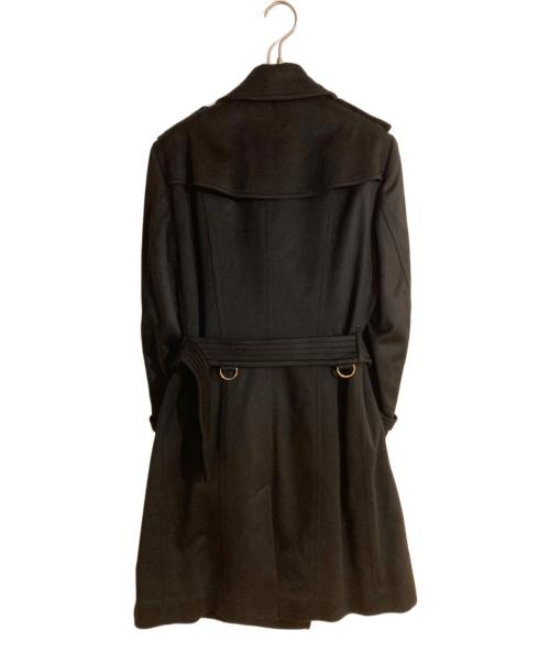 BURBERRY LONDON（バーバリーロンドン）BURBERRY LONDON (バーバリーロンドン) The Sandringham カシミヤ100％トレントコート ブラック サイズ:UK14 未使用品の古着・服飾アイテム