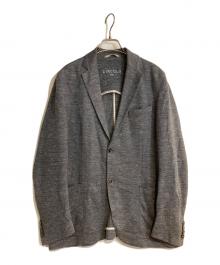 CIRCOLO 1901（チルコロ1901）の古着「リネン混ジャージーテーラードジャケット」｜グレー