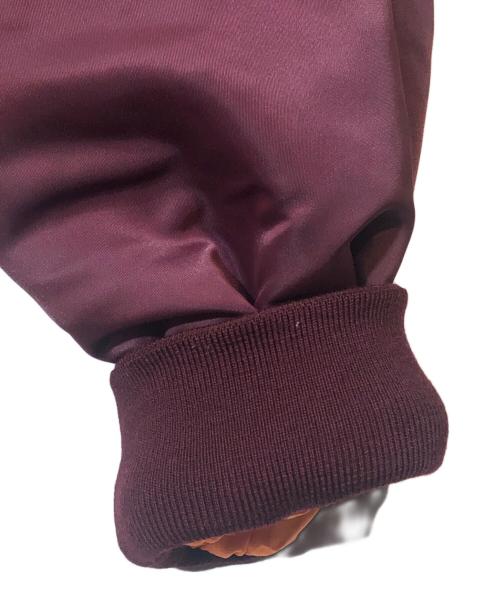 CELINE（セリーヌ）CELINE (セリーヌ) ライトストーンナイロン中綿ボンバージャケット ボルドー サイズ:50の古着・服飾アイテム