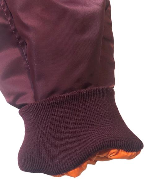 CELINE（セリーヌ）CELINE (セリーヌ) ライトストーンナイロン中綿ボンバージャケット ボルドー サイズ:50の古着・服飾アイテム