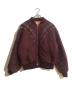 CELINE（セリーヌ）の古着「ライトストーンナイロン中綿ボンバージャケット」｜ボルドー