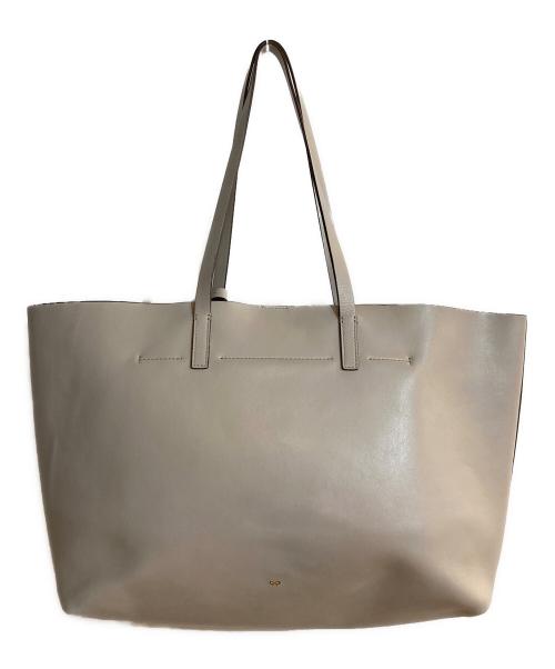 ANYA HINDMARCH（アニヤ・ハインドマーチ）ANYA HINDMARCH (アニヤ・ハインドマーチ) アイズイーブリー トートバッグ ベージュの古着・服飾アイテム