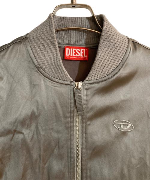 DIESEL（ディーゼル）DIESEL (ディーゼル) T-OPUN スーパーストレッチオーバルロゴブルゾン グレー サイズ:40の古着・服飾アイテム