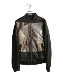 DIESEL Black Gold（ディーゼル ブラック ゴールド）の古着「ラムレザージャケット」｜ブラック