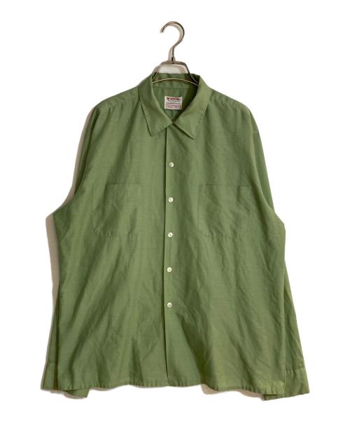 McGREGOR（マックレガー）McGREGOR (マクレガー) オープンカラーボックスシャツ グリーン サイズ:Lの古着・服飾アイテム