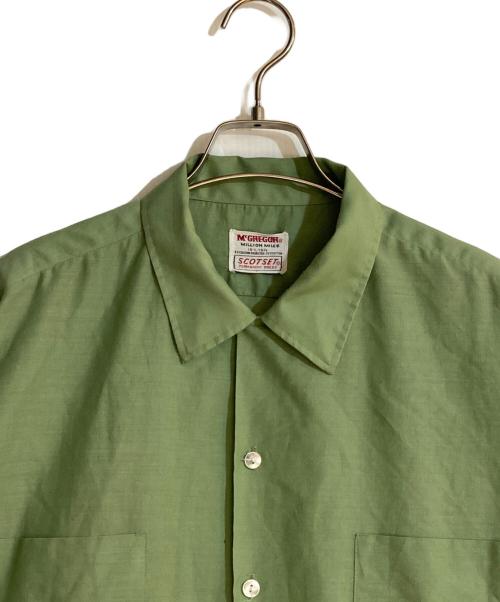 McGREGOR（マックレガー）McGREGOR (マクレガー) オープンカラーボックスシャツ グリーン サイズ:Lの古着・服飾アイテム