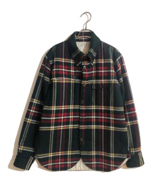 Black Fleece by BROOKS BROTHERS（ブラックフリース バイ ブルックスブラザーズ）BLACK FLEECE BY Brooks Brothers (ブラックフリース バイ ブルックスブラザーズ) ハンティングチェックウールジャケット グリーン サイズ:BB1の古着・服飾アイテム