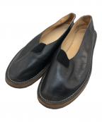 AURALEE×foot the coacherオーラリー×フットザコーチャー）の古着「レザーシューズ」｜ブラック