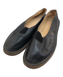 AURALEE×foot the coacher（オーラリー×フットザコーチャー）の古着「レザーシューズ」｜ブラック