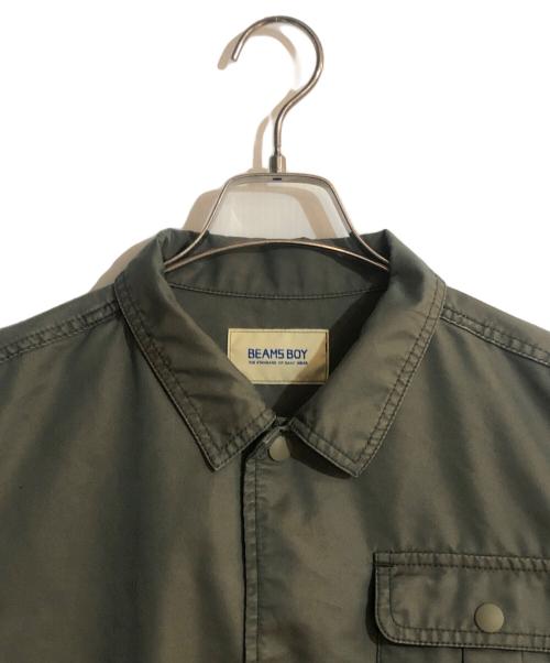 BEAMS BOY（ビームスボーイ）BEAMS BOY (ビームスボーイ) シャンブレー ギャバ ショート フィッシング ジャケット グリーン サイズ:不明の古着・服飾アイテム
