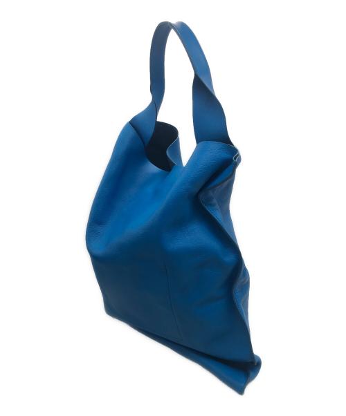 JIL SANDER（ジルサンダー）JIL SANDER (ジルサンダー) XIAO レザーハンドバッグ ブルーの古着・服飾アイテム