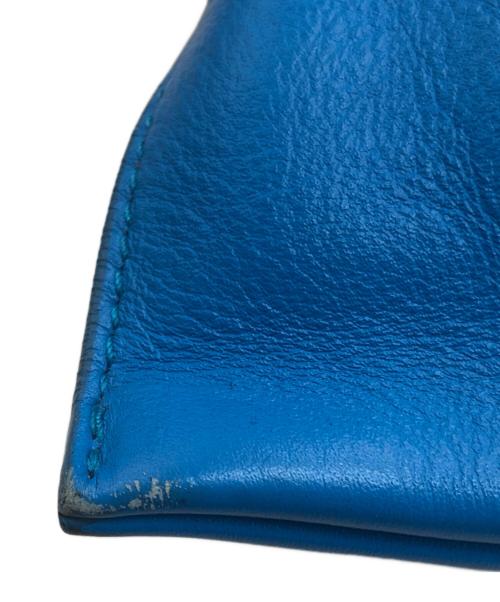 JIL SANDER（ジルサンダー）JIL SANDER (ジルサンダー) XIAO レザーハンドバッグ ブルーの古着・服飾アイテム