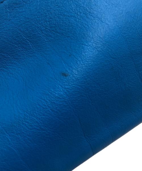 JIL SANDER（ジルサンダー）JIL SANDER (ジルサンダー) XIAO レザーハンドバッグ ブルーの古着・服飾アイテム
