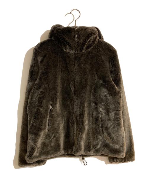 Max Mara WEEK END LINE（マックスマーラ ウイークエンドライン）MAX MARA WEEK END LINE (マックスマーラ ウイークエンドライン) リバーシブルファージャケット ブラウン サイズ:Lの古着・服飾アイテム