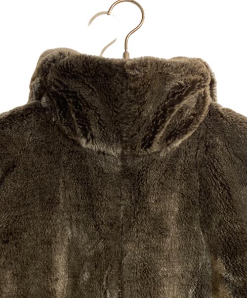 Max Mara WEEK END LINE（マックスマーラ ウイークエンドライン）MAX MARA WEEK END LINE (マックスマーラ ウイークエンドライン) リバーシブルファージャケット ブラウン サイズ:Lの古着・服飾アイテム