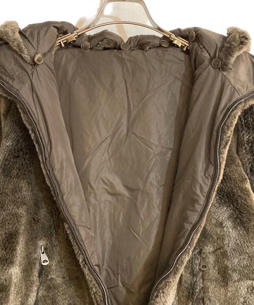 Max Mara WEEK END LINE（マックスマーラ ウイークエンドライン）MAX MARA WEEK END LINE (マックスマーラ ウイークエンドライン) リバーシブルファージャケット ブラウン サイズ:Lの古着・服飾アイテム