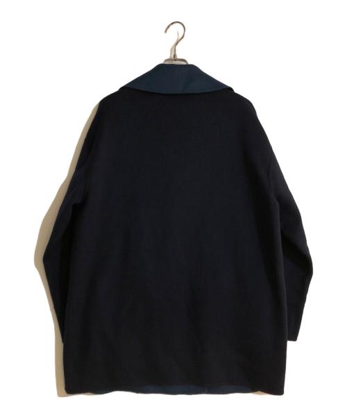 PS Paul Smith（ＰＳポールスミス）PS Paul Smith (ＰＳポールスミス) ウールリバー コート ネイビー サイズ:40の古着・服飾アイテム