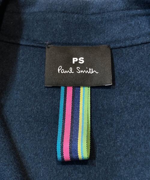 PS Paul Smith（ＰＳポールスミス）PS Paul Smith (ＰＳポールスミス) ウールリバー コート ネイビー サイズ:40の古着・服飾アイテム