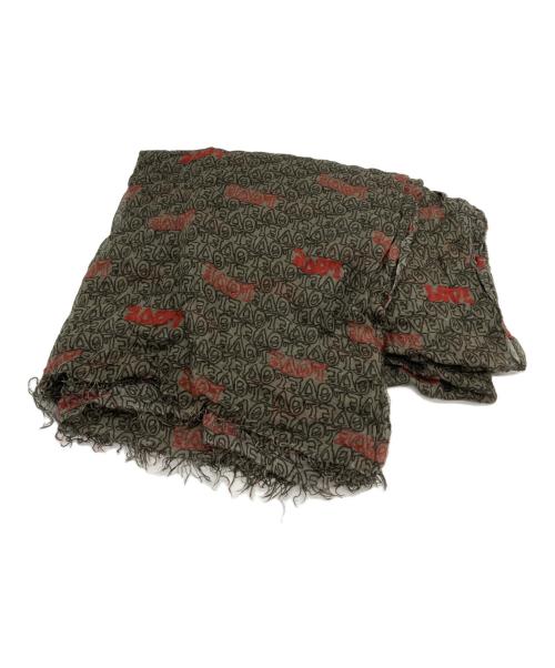 FALIERO SARTI（ファリエロサルティ）Faliero Sarti (ファリエロサルティ) LOVE総プリントストール ブラックの古着・服飾アイテム