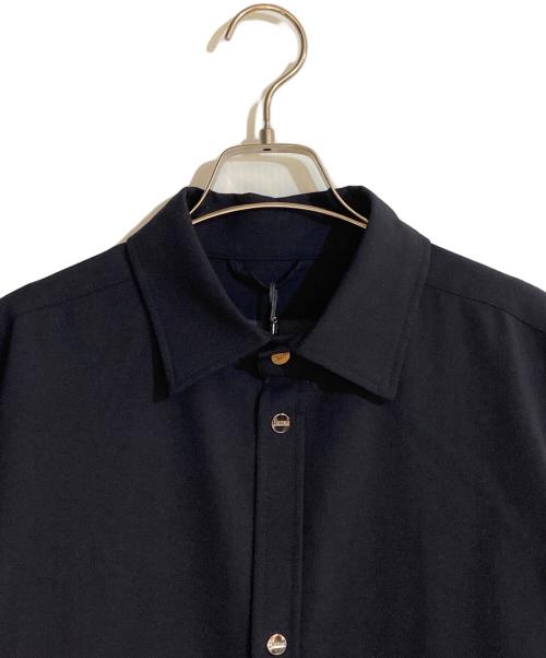 HERNO（ヘルノ）HERNO (ヘルノ) クレープ・フルイド シャツ ネイビー サイズ:50の古着・服飾アイテム