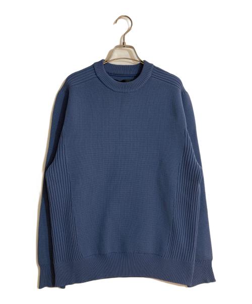 AKM Contemporary（エーケーエムコンテンポラリー）AKM Contemporary (エーケーエムコンテンポラリー) ミックスリブエアリーニット SN52 NAVY サイズ:M 未使用品の古着・服飾アイテム