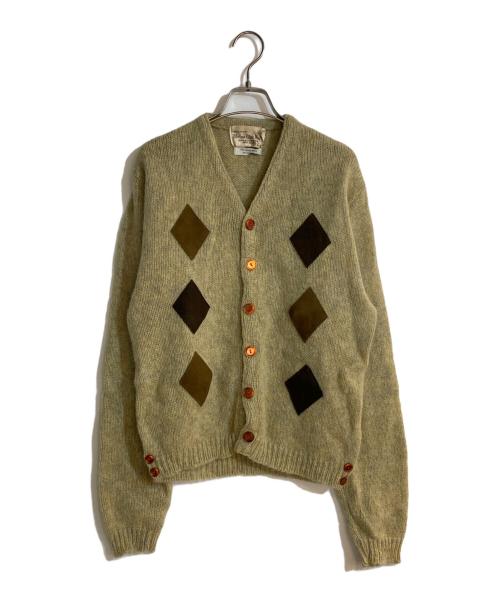 BRIAN MACNEIL（ブライアン マクニール）BRIAN MACNEIL (ブライアン マクニール) モヘヤ混カーディガン 黄緑 サイズ:Mの古着・服飾アイテム