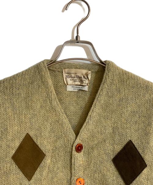 BRIAN MACNEIL（ブライアン マクニール）BRIAN MACNEIL (ブライアン マクニール) モヘヤ混カーディガン 黄緑 サイズ:Mの古着・服飾アイテム