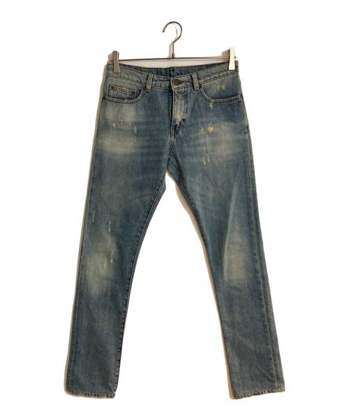N°21（ヌメロヴェントゥーノ）N°21 (ヌメロヴェントゥーノ) ダメージ加工デニムパンツ ブルー サイズ:W29の古着・服飾アイテム