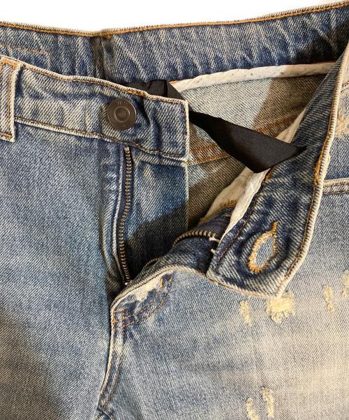 N°21（ヌメロヴェントゥーノ）N°21 (ヌメロヴェントゥーノ) ダメージ加工デニムパンツ ブルー サイズ:W29の古着・服飾アイテム