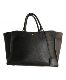 A.D.M.J.（エーディーエムジェイ）の古着「レザーハンドバッグ」｜ブラック