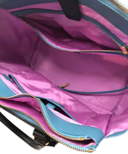 A.D.M.J.（エーディーエムジェイ）A.D.M.J. (エーディーエムジェイ) レザーハンドバッグ ブラックの古着・服飾アイテム