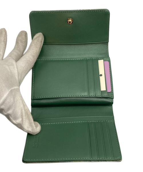 ANNA SUI（アナスイ）ANNA SUI (アナスイ) 2つ折り財布 グリーンの古着・服飾アイテム