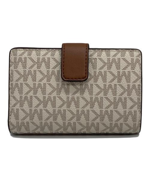 MICHAEL KORS（マイケル・コース）MICHAEL KORS (マイケル・コース) 2つ折り財布 ホワイトの古着・服飾アイテム