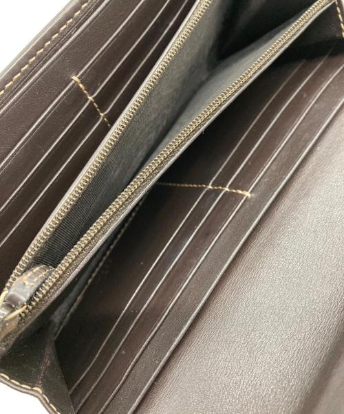 GUCCI（グッチ）GUCCI (グッチ) ラブリーハートロングウォレット ブラウンの古着・服飾アイテム