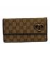 GUCCI（グッチ）の古着「ラブリーハートロングウォレット」｜ブラウン