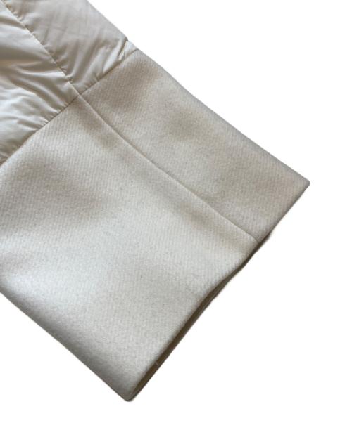 HERNO（ヘルノ）HERNO (ヘルノ) ウールコンビフーデットダウンジャケット アイボリー サイズ:44の古着・服飾アイテム