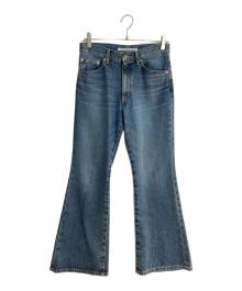 JOHN LAWRENCE SULLIVAN（ジョン ローレンス サリバン）の古着「WASHED DENIM FLARED フレアデニムパンツ」｜インディゴ
