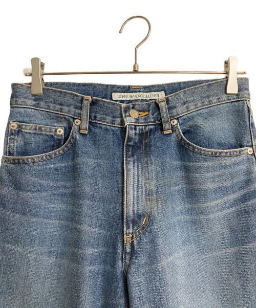JOHN LAWRENCE SULLIVAN（ジョン ローレンス サリバン）JOHN LAWRENCE SULLIVAN (ジョン ローレンス サリバン) WASHED DENIM FLARED フレアデニムパンツ インディゴ サイズ:Sの古着・服飾アイテム