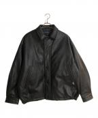 NAUTICA×FREAK'S STOREノーティカ×フリークスストア）の古着「Vegan Leather Insulated Blouson/ビーガンレザーインシュレイテッドブルゾン」｜ブラック