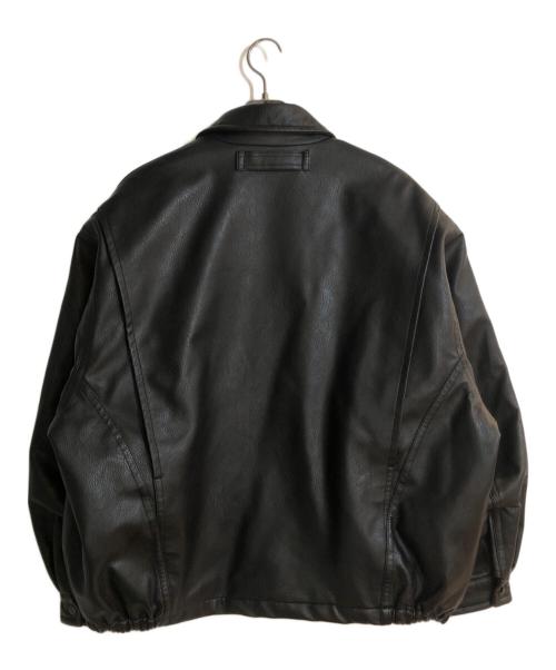 NAUTICA（ノーティカ）NAUTICA (ノーティカ) FREAK'S STORE (フリークスストア) Vegan Leather Insulated Blouson/ビーガンレザーインシュレイテッドブルゾン ブラック サイズ:Lの古着・服飾アイテム