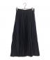 HYKE（ハイク）の古着「TAFFETA PLEATED SKIRT/タフタプリーツスカート」｜ネイビー