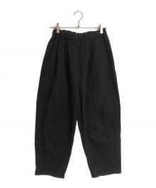 KAGURE（カグレ）の古着「リネンコットンサルエルパンツ」｜ブラック