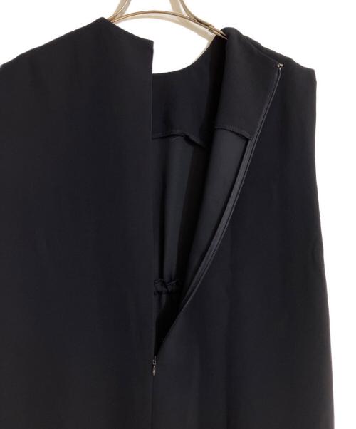UNITED ARROWS（ユナイテッドアローズ）UNITED ARROWS (ユナイテッドアローズ) COMFY/コンフィー　ドロスト フレンチスリーブ ワンピース ネイビー サイズ:38の古着・服飾アイテム