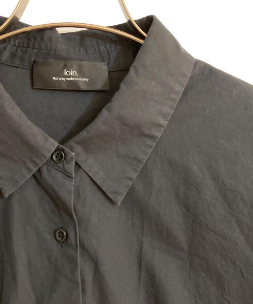 loin.（ロワン）loin. (ロワン) パフスリーブハーフスリーブシャツ ブラック サイズ:Mの古着・服飾アイテム