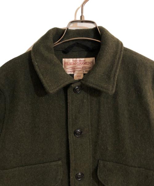 FILSON GARMENT（フィルソン ガーメント）FILSON GARMENT (フィルソン ガーメント) シングルマッキーノクルーザージャケット オリーブ サイズ:ＸＳの古着・服飾アイテム