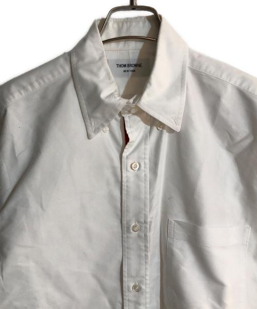 Thom Browne（トムブラウン）Thom Browne (トムブラウン) トリコロールラインオックスフォードシャツ ホワイト サイズ:2の古着・服飾アイテム