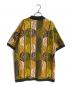 Supreme (シュプリーム) ABSTRACT TEXTURED ZIP UP POLO/アブストラクト テクスチャ ジップ アップ ポロ イエロー サイズ:XL：16000円